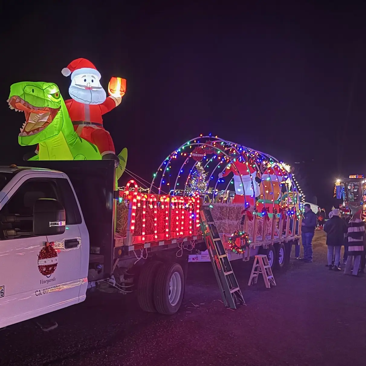 Benziger Family Winery at 3rd Annual Lighted Tractor Parade